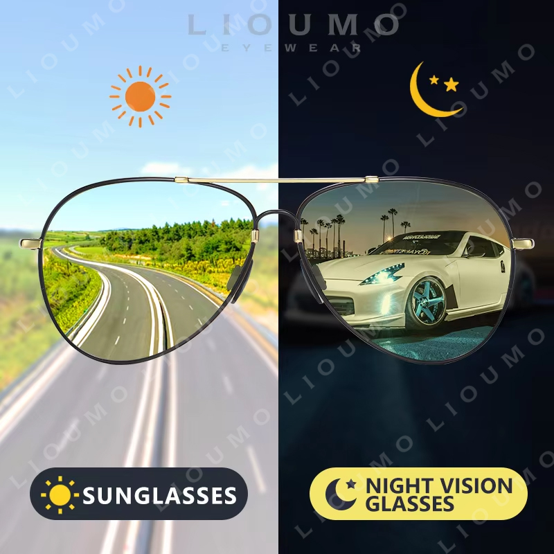 Sunglasses Aviator Polarized - LIOUMO 2026 Occhiali da Sole di