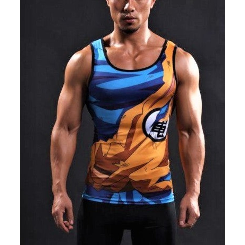 Tank Top Muscle - Canotta Estiva 2026 Anime Goku Cosplay