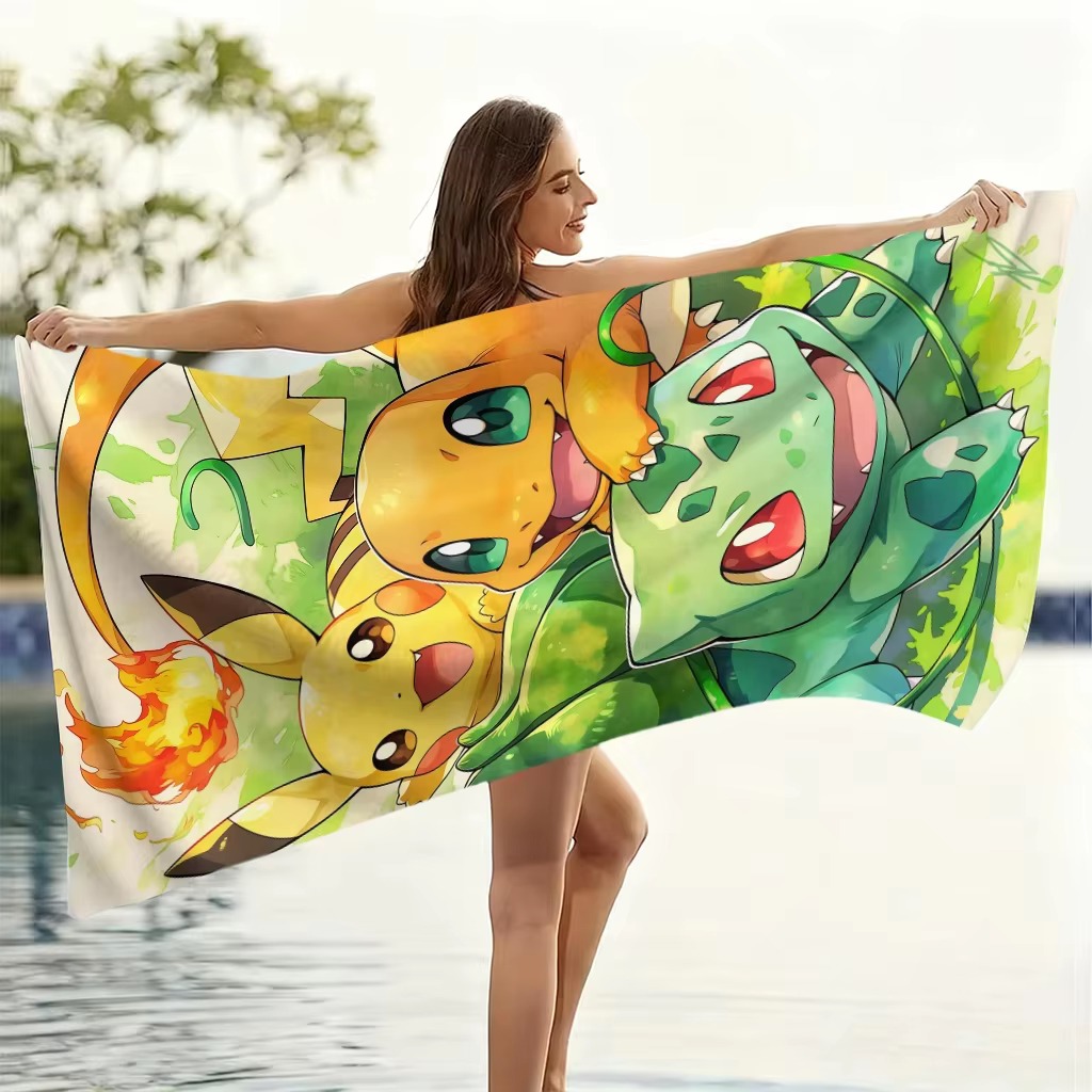 P-Pokemon Starters Asciugamano - Beach Towel Large recensione e prezzo