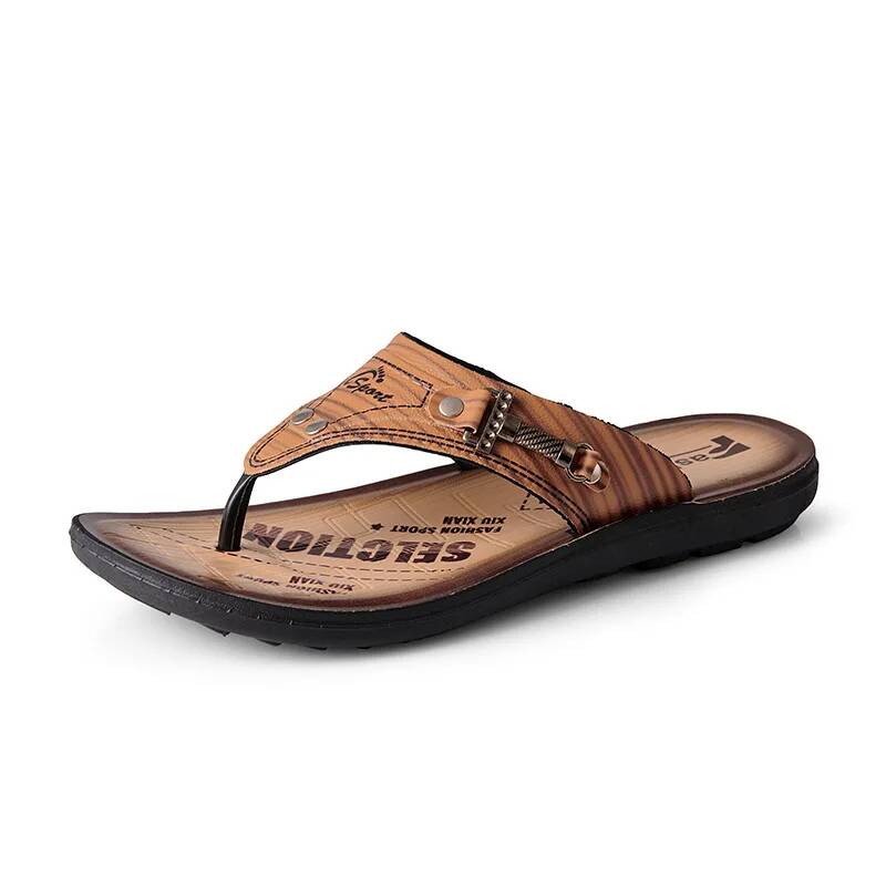 Ciabatte in Pelle da Uomo, Zoc - Flip Flop Leather Men recensione e prezzo