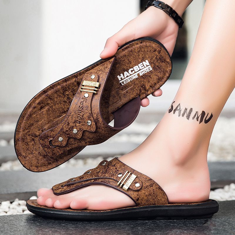 Nuove Ciabatte da Uomo 2026 in - Flip Flop Leather Men recensione e prezzo